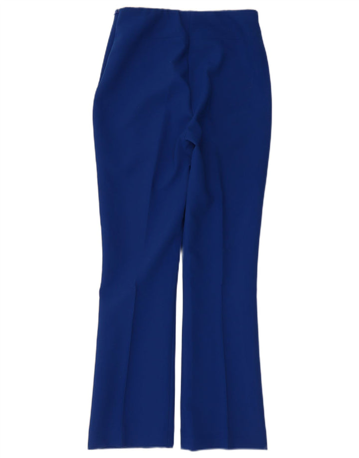 Zara Dame Bootcut Casual Bukser XS W24 L26 Blå Polyester