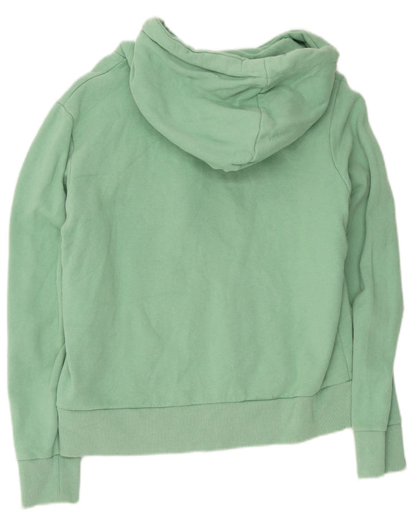 Superdry grafisk hættetrøje til kvinder UK 12 Medium Green Bomuld