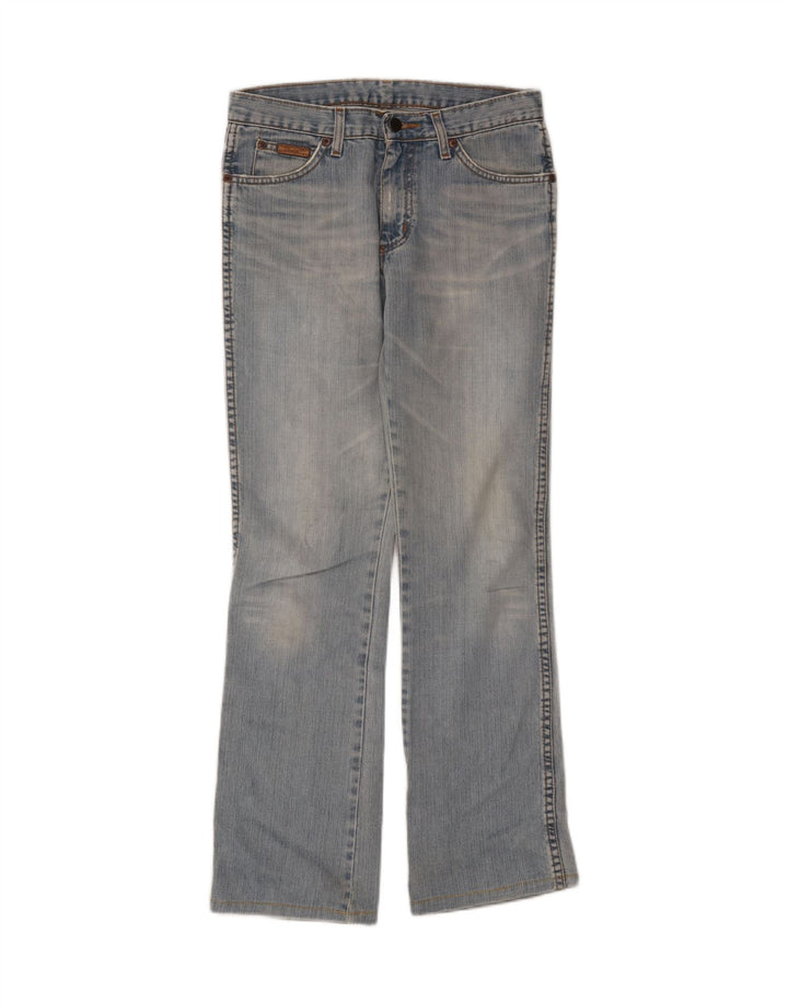 Wrangler Dame Hipster Bootcut Jeans W27 L34 Blå Bomuld