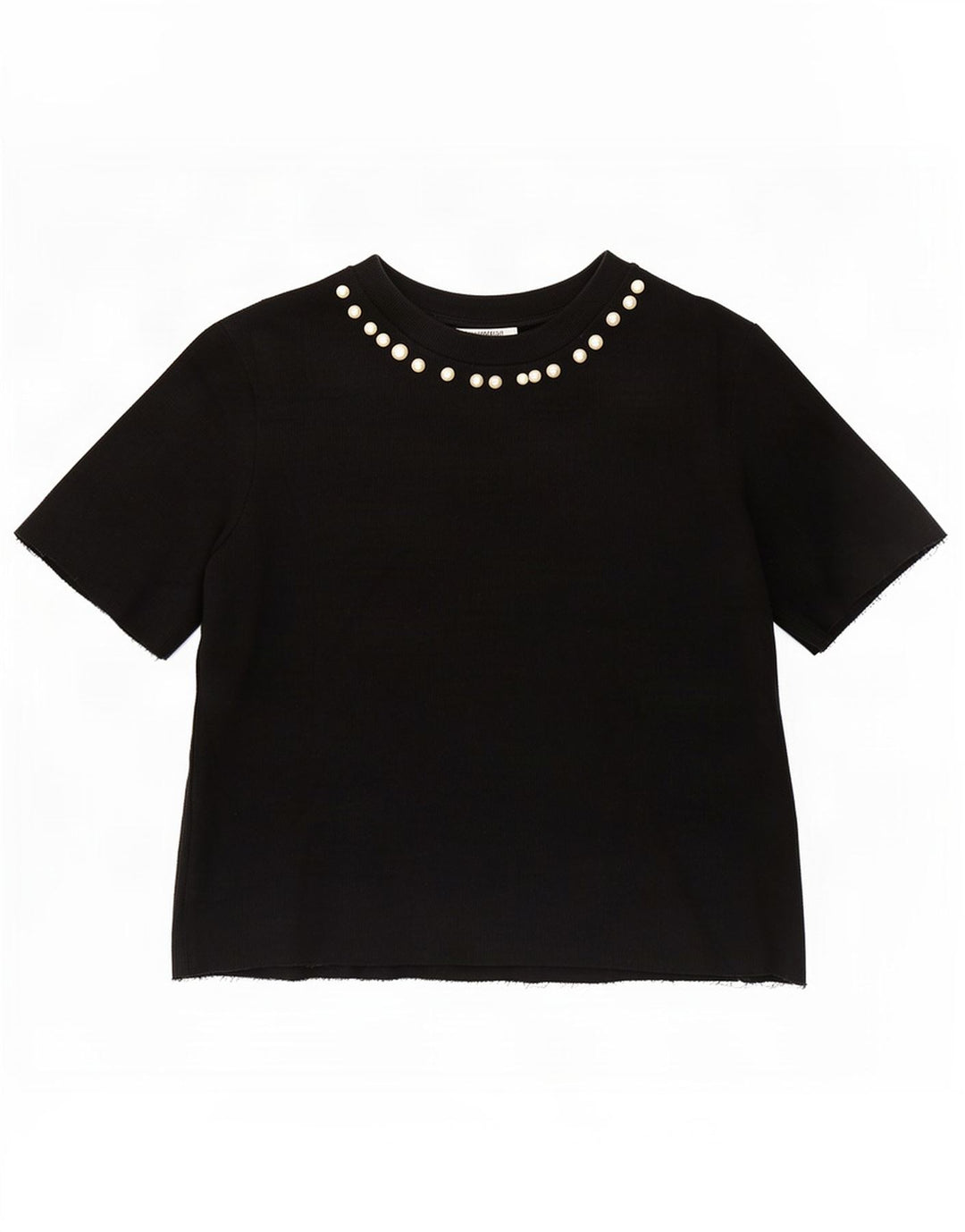 Zara Dame Bluse Top UK 10 Small Black Bomuld