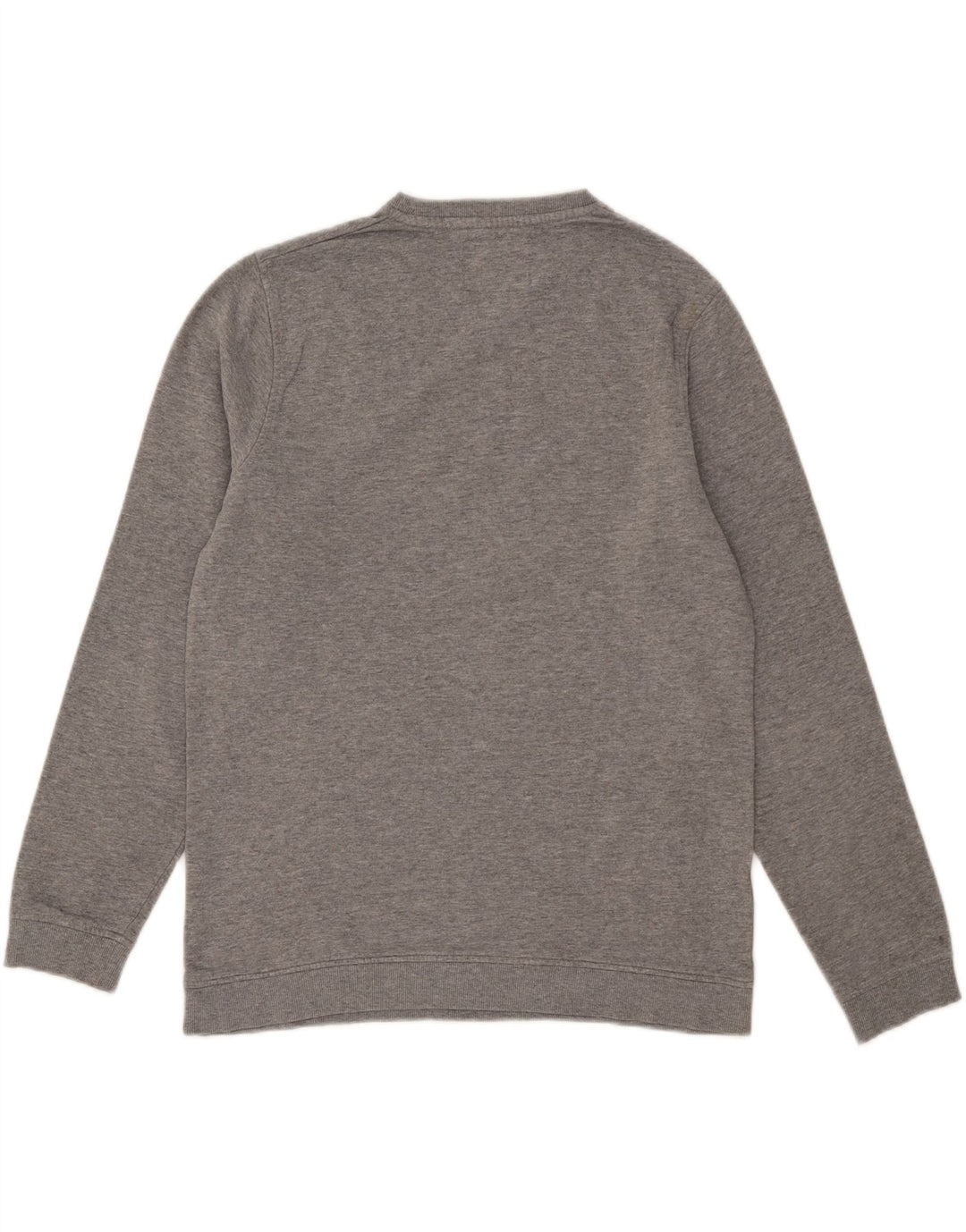 Jack & Jones grafisk sweatshirt til mænd, stor grå flækket bomuld