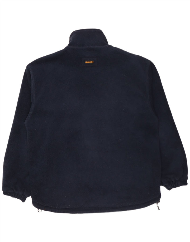 WOOLRICH Vendbar herrejakke UK 40 Stor marineblå nylon