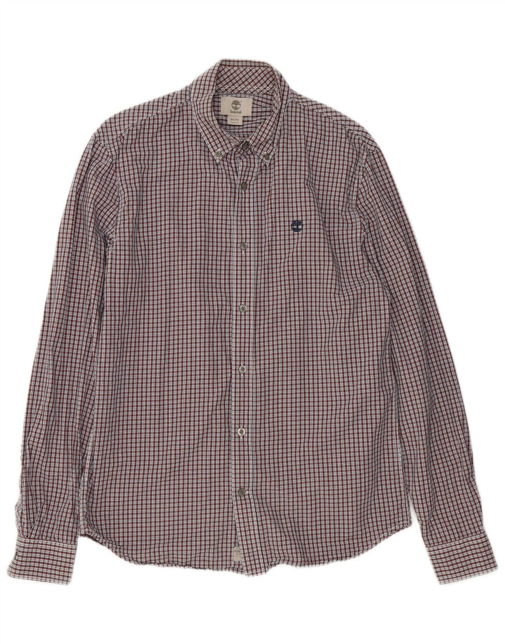 Timberland Herre Slim Fit skjorte Medium Rød Gingham
