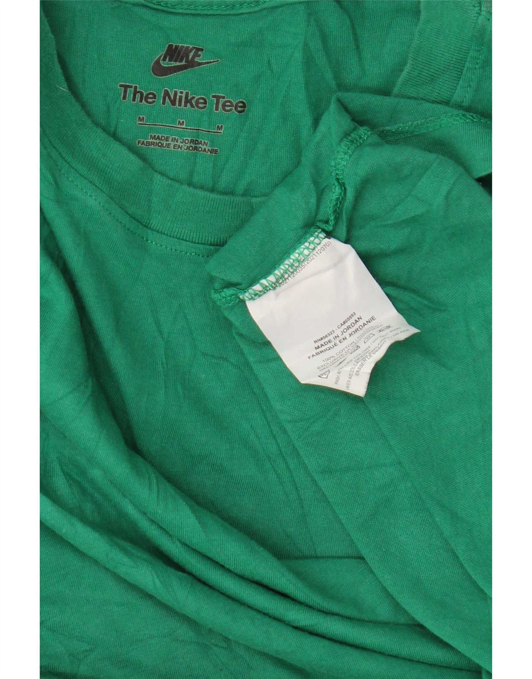 Nike T-shirt top mellem grøn bomuld til mænd