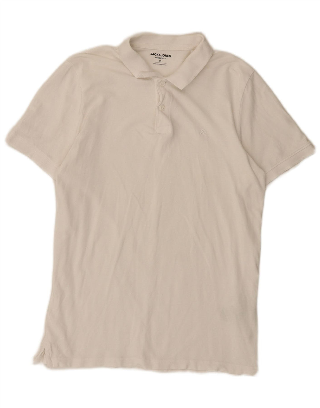 Jack & Jones Herre Regular Fit Polo Shirt Medium White Bomuld