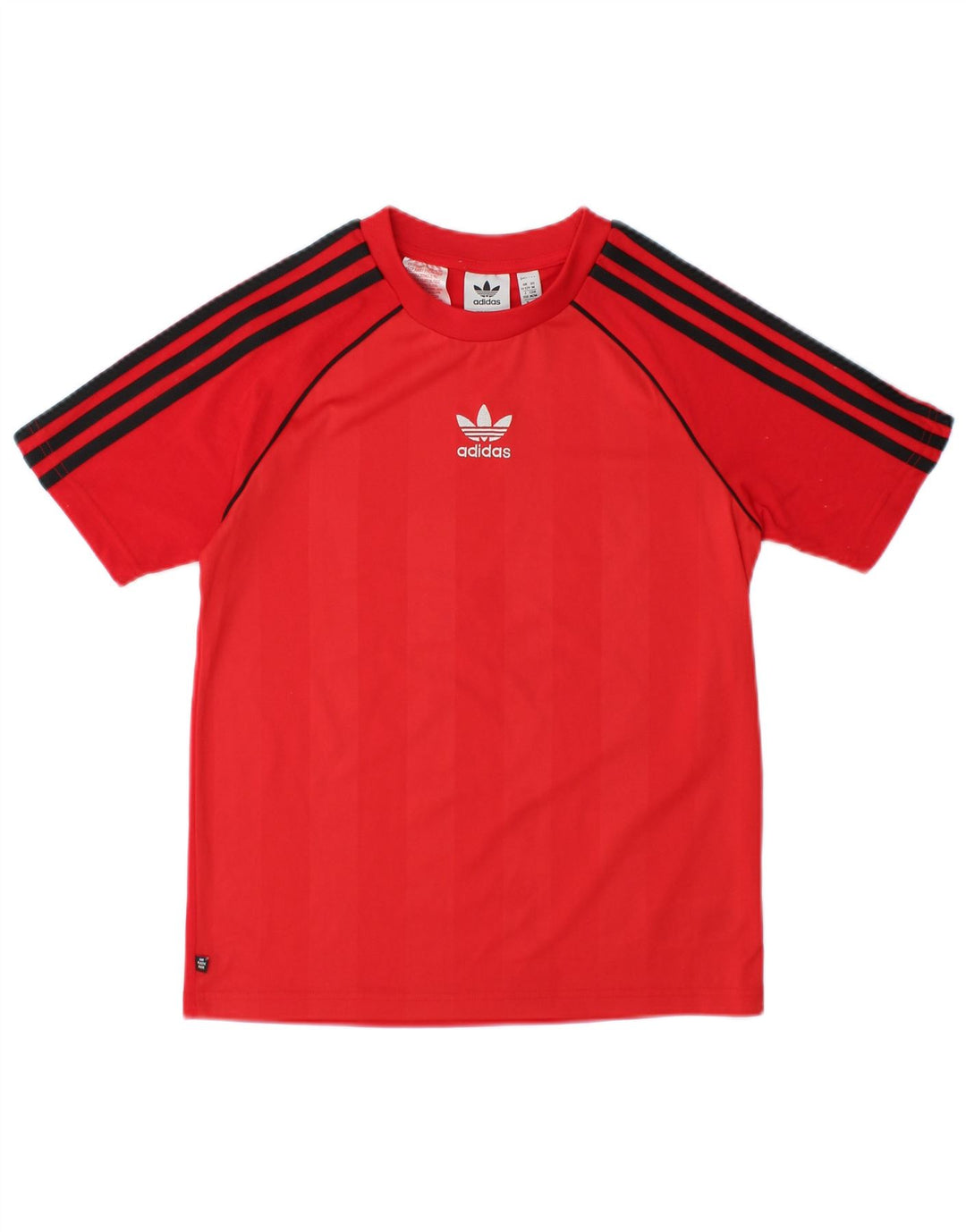 Adidas Boys T-Shirt Top 11-12 År Rød Colourblock Polyester
