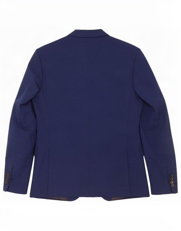 Zara Herre 2-knaps blazerjakke EU 48 Medium Navy Blue