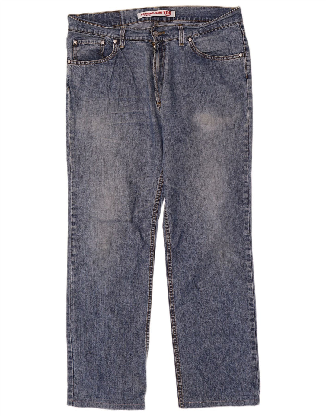 CARRERA Herre 700 Regular Fit Straight Jeans W36 L30 Blå Bomuld
