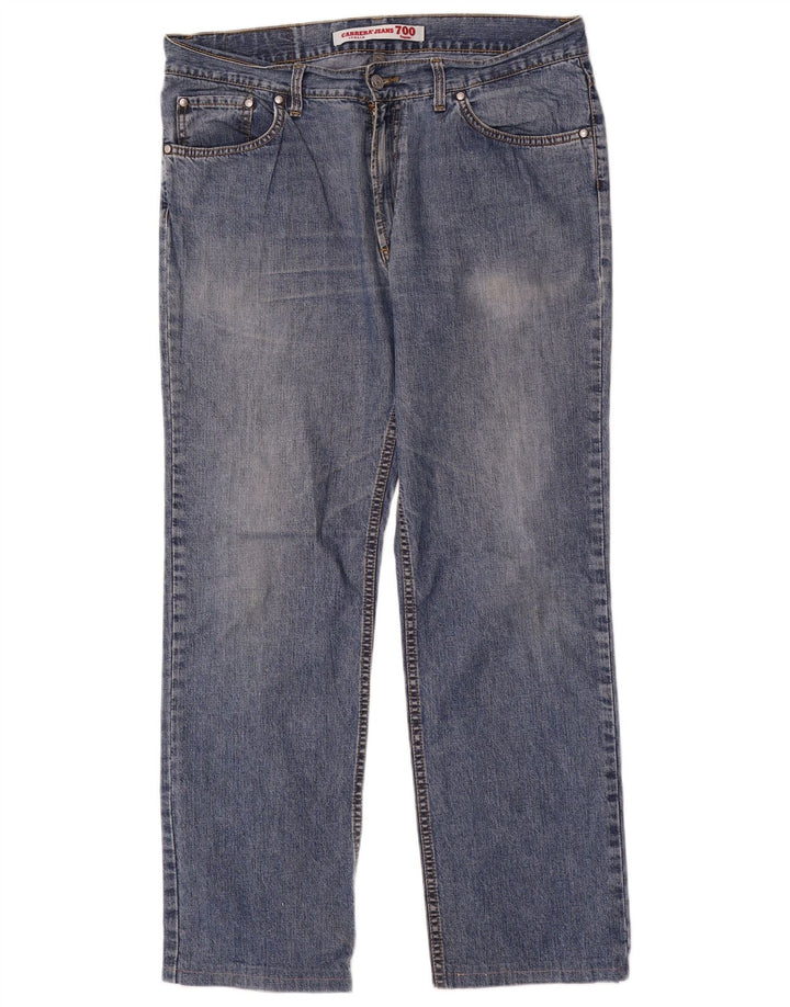 CARRERA Herre 700 Regular Fit Straight Jeans W36 L30 Blå Bomuld