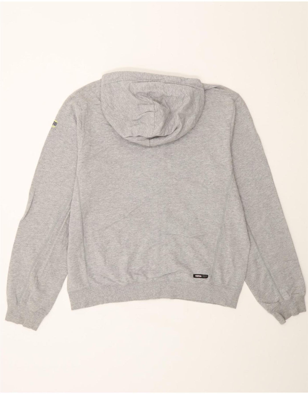 MEETING Mens Zip Hoodie Sweater Large Grey Cotton Vintage Meeting and Second-Hand Meeting from Messina Hembry 