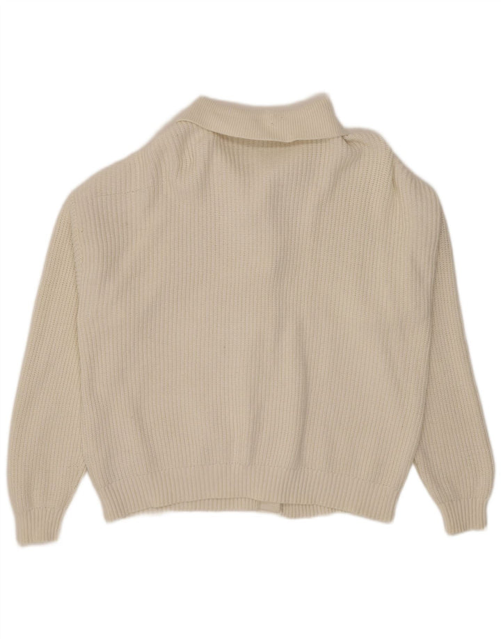 Marks & Spencer Dame Cardigan Sweater UK 16 Large White Viscose