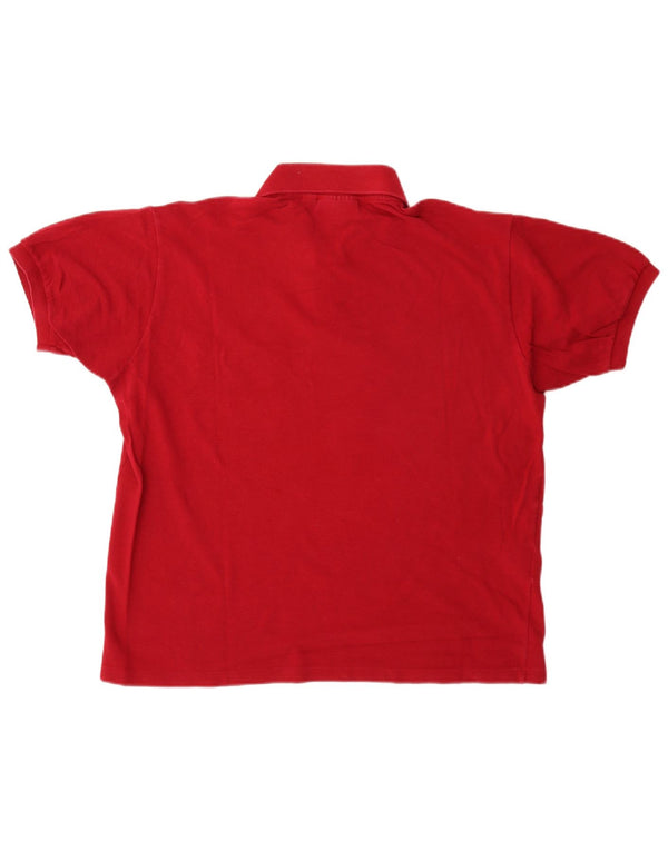 Lacoste Herre Classic Fit Polo Shirt Størrelse 5 Large Rød Bomuld