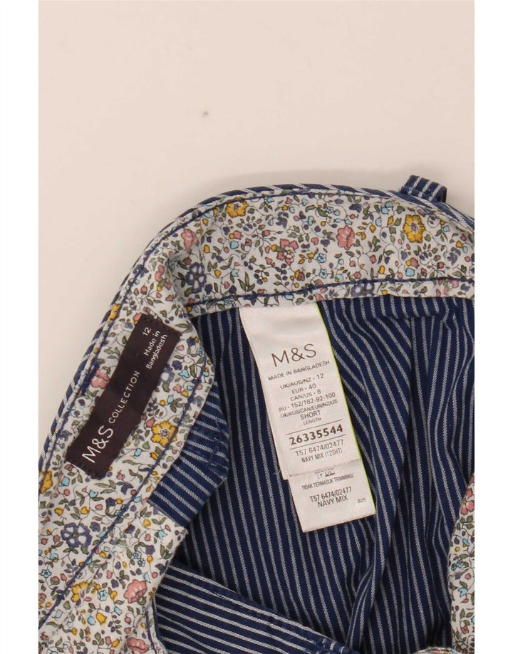 Marks & Spencer Chinobukser til kvinder UK 12 Medium W30 L26 Marineblå