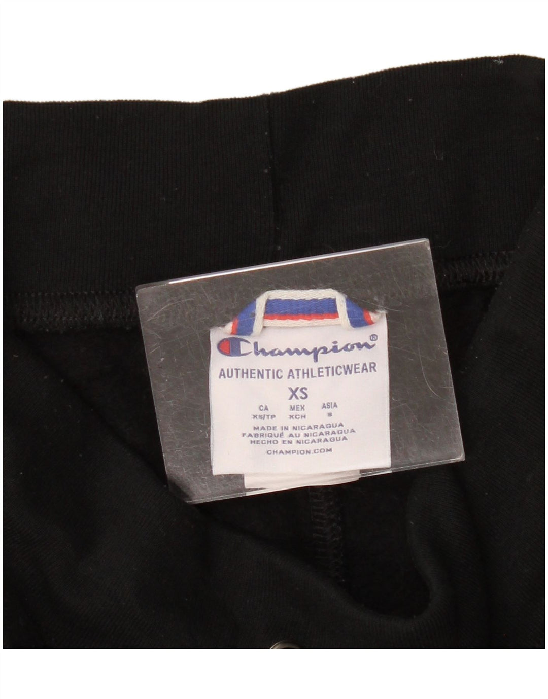 Champion Womens Grafisk træningsdragt Bukser Joggers UK 6 XS Sort Polyester