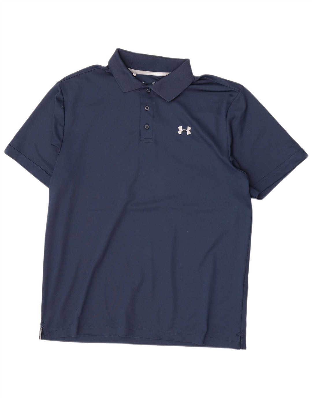 Under Armour Herre Heat Gear Polo Shirt Large Navy Blue