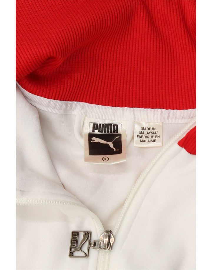 Puma træningsdragt topjakke til kvinder UK 10 Small White Colourblock
