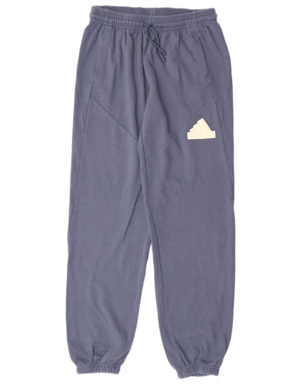 Adidas Drenge Træningsdragt Bukser Joggers 15-16 År Blå Bomuld