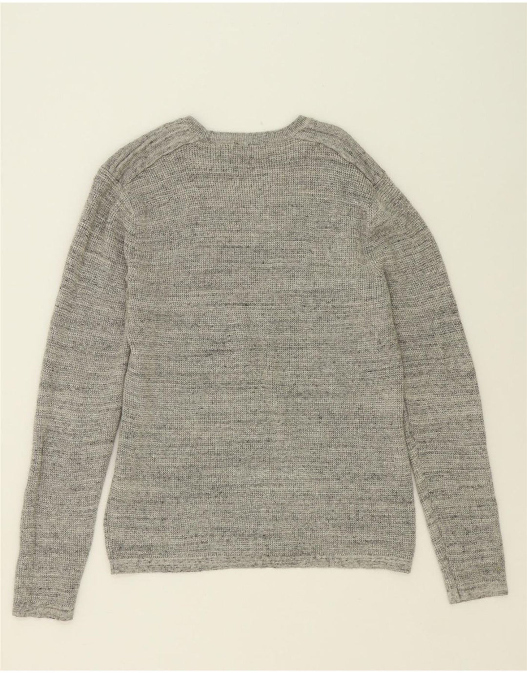 MICHAEL KORS Womens Crew Neck Jumper Sweater UK 14 Medium Grey Flecked Vintage Michael Kors and Second-Hand Michael Kors from Messina Hembry 