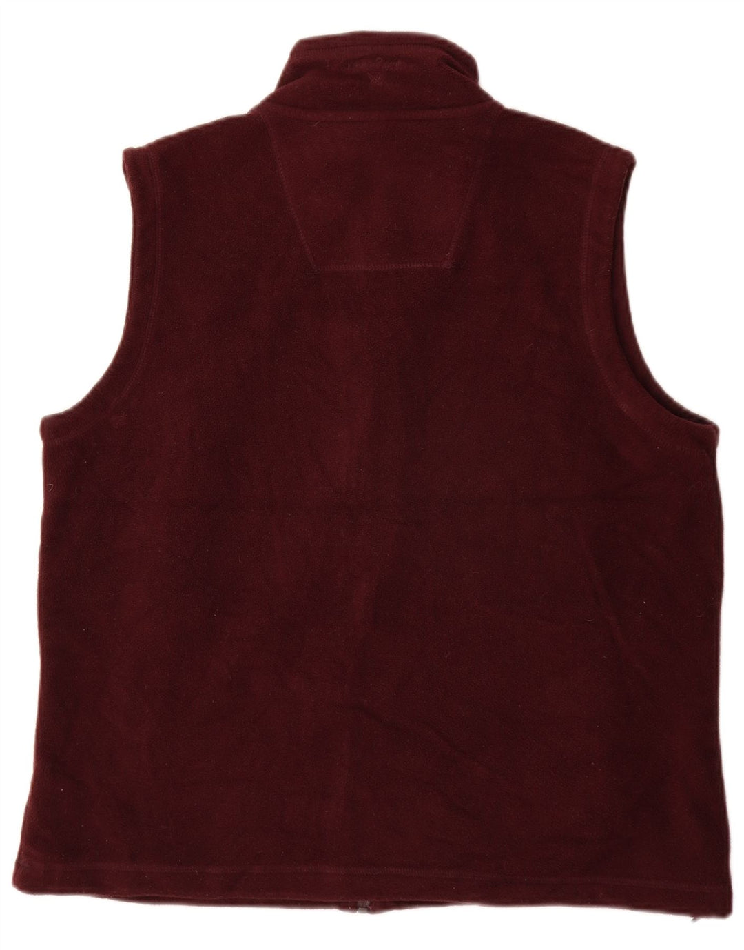 James Pringle Herre Fleece Gilet UK 38 Medium Burgundy Polyester