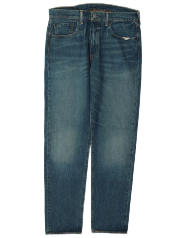 Levi's Herre 501 lige jeans W32 L32 blå bomuld