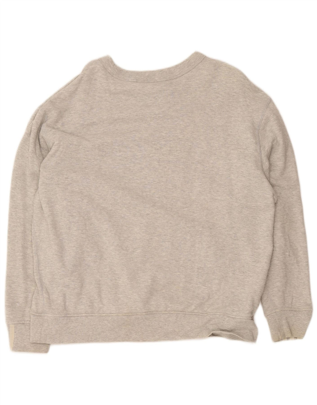 Adidas Herre Loose Fit Sweatshirt Jumper Medium Grey Flecked Bomuld