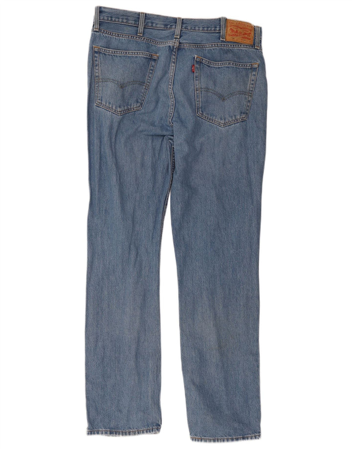 Levi's Herre 516 Straight Jeans W28 L34 Blå Bomuld