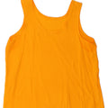 VINTAGE Womens Vest Top UK 16 Large Orange Vintage Vintage and Second-Hand Vintage from Messina Hembry 