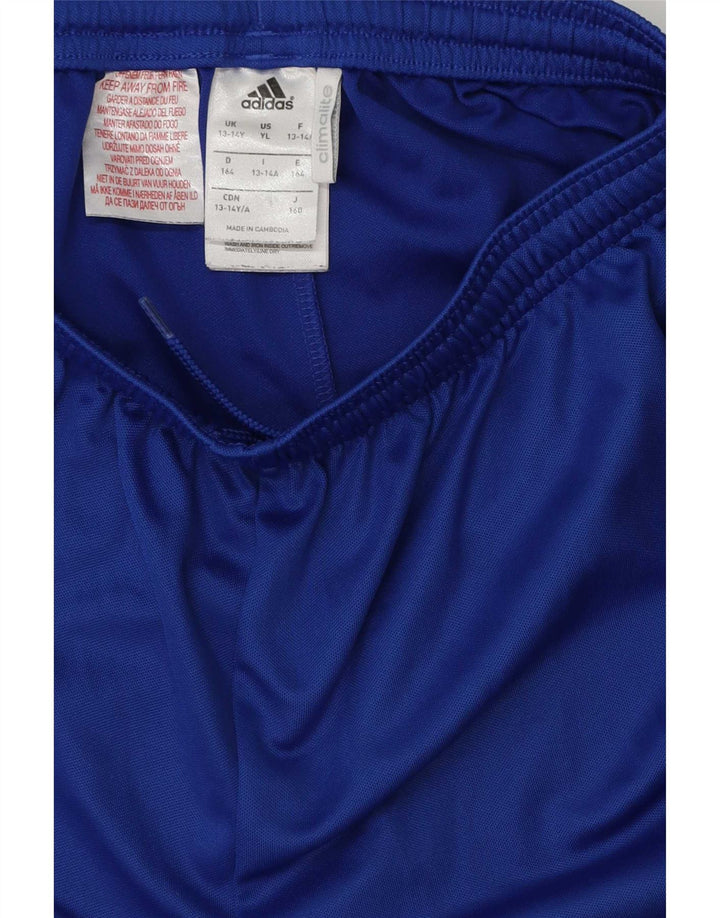 Adidas Boys Climalite Sportshorts 13-14 år Blå polyester