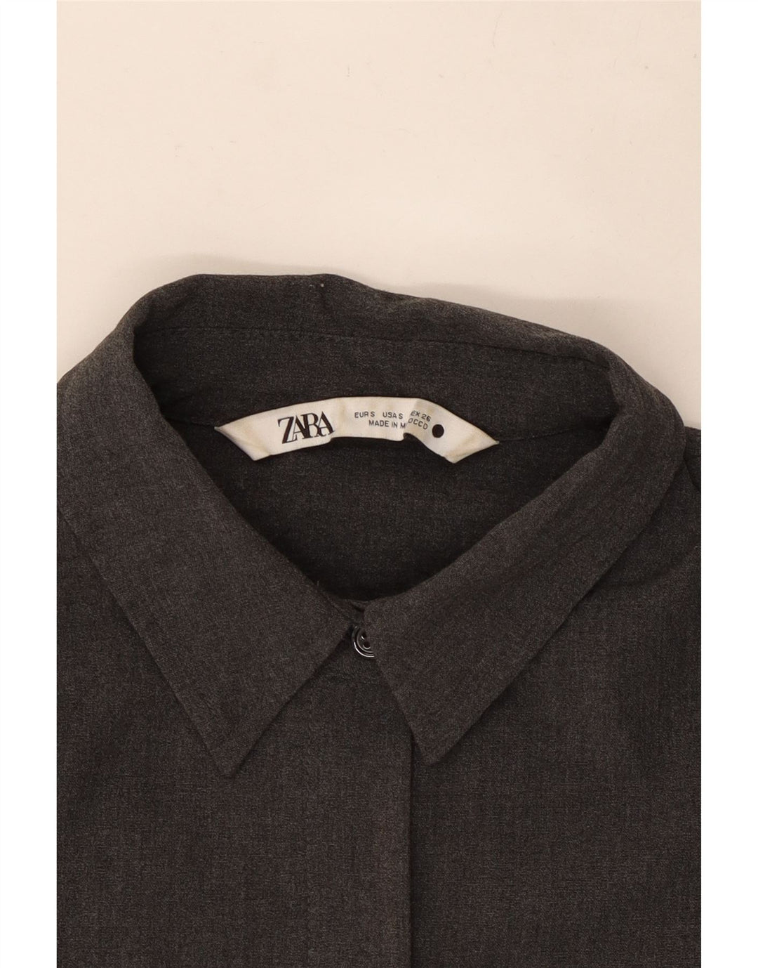 Zara Womens Loose Fit Shirt UK 10 Small Grå