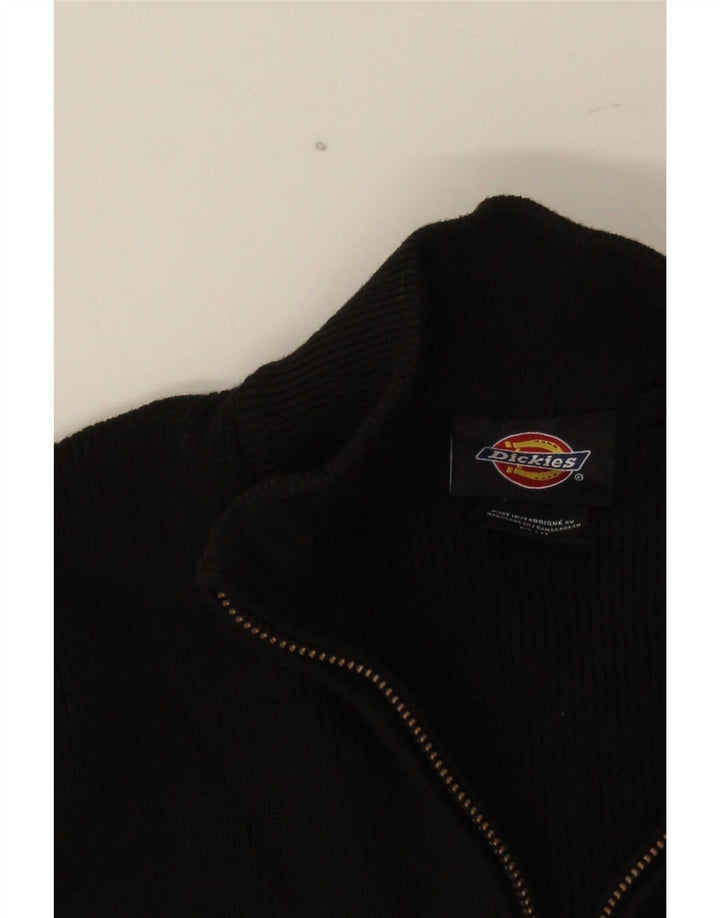 Dickies Womens Crop Cardigan Sweater UK 4 XS Sort