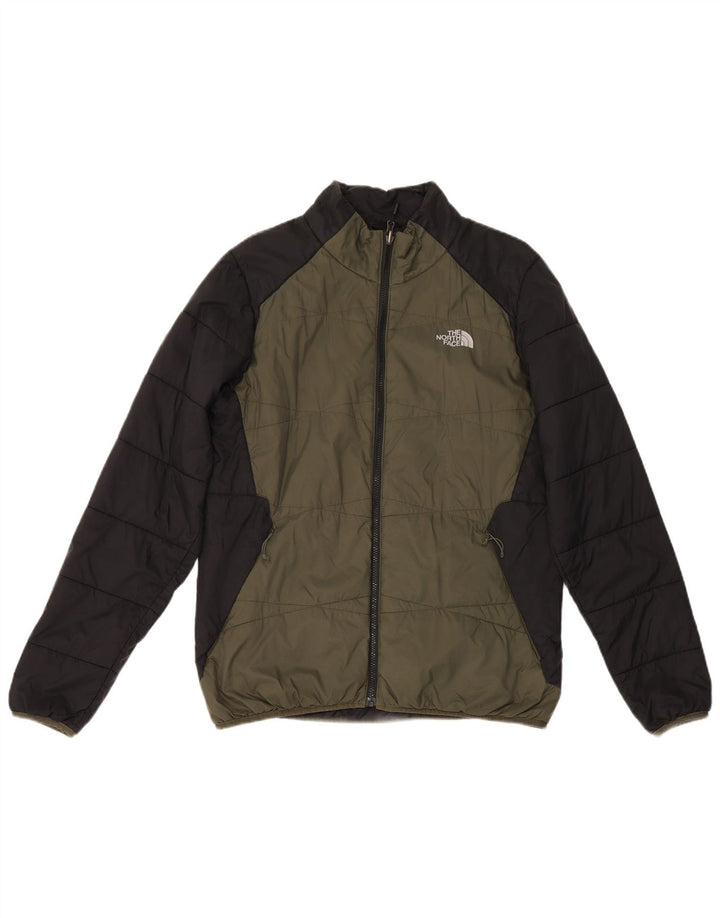 The North Face Herre polstret jakke UK 40 Large Khaki Colourblock Nylon