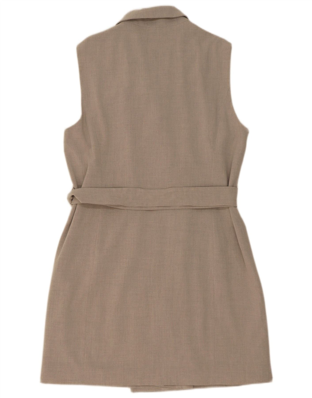 Marks & Spencer Dame Longline ærmeløs blazerjakke UK 16 Large Grå