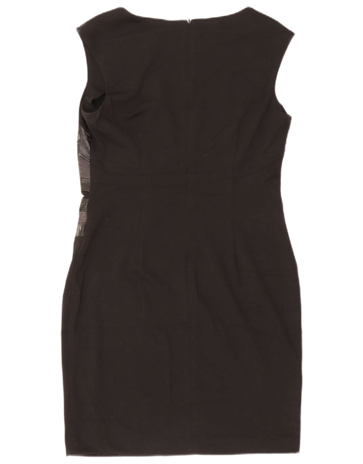 Calvin Klein Dame Ærmeløs Skede Kjole US 10 Medium Sort Colourblock