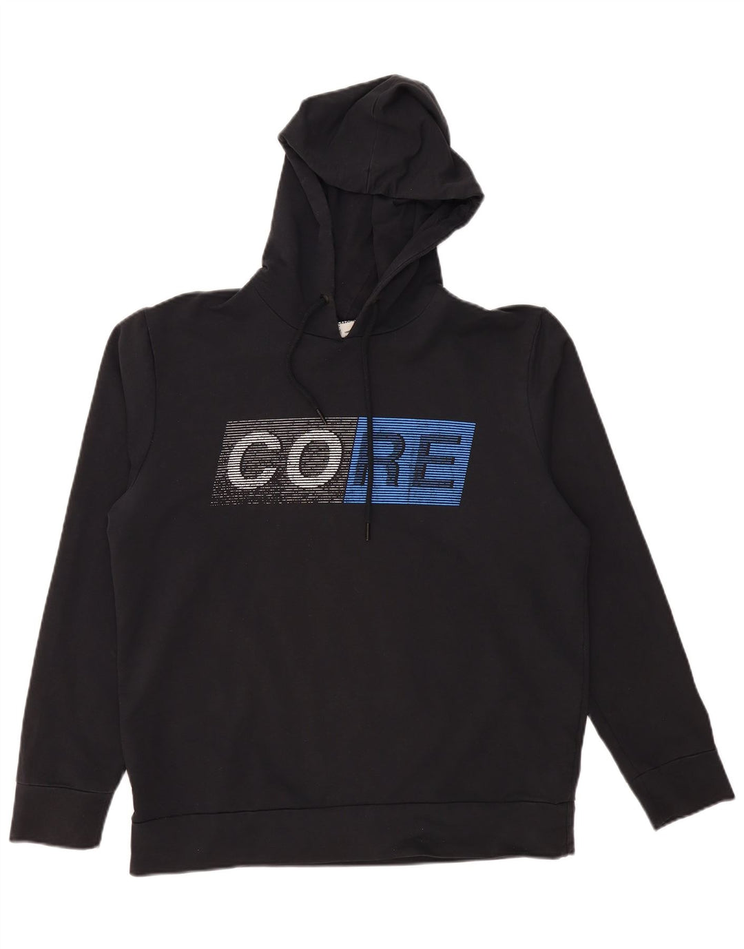 JACK & JONES Grafisk hættetrøje til mænd XL Sort bomuld