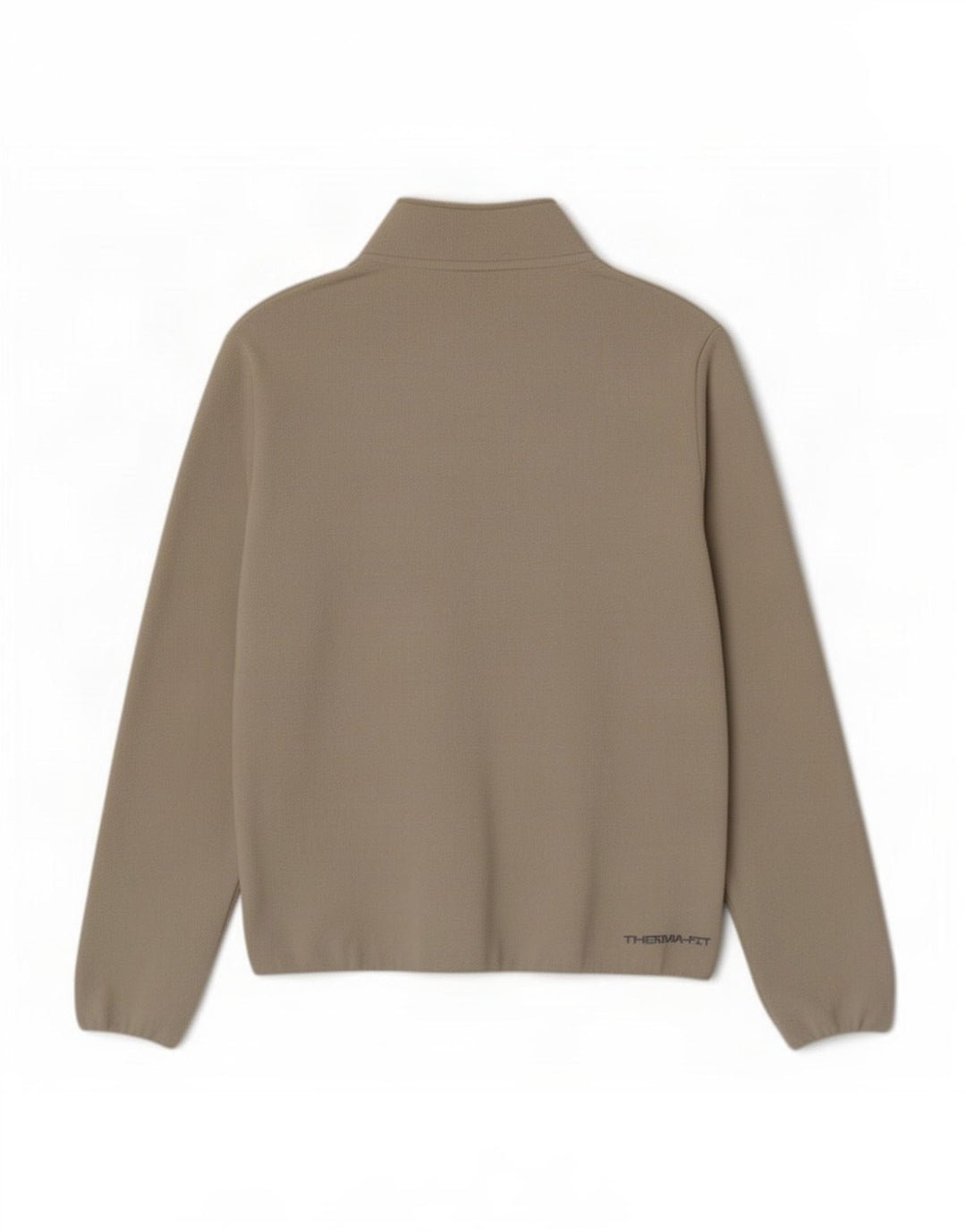 Nike Herre Therma-Fit Fleece Jumper med lynlås i mellembeige polyester