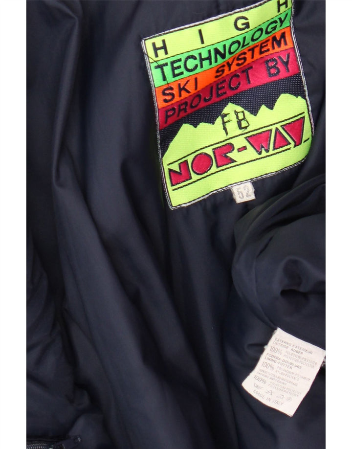 Norge Skijakke med hætte til mænd IT 52 XL Grøn Colourblock Polyester