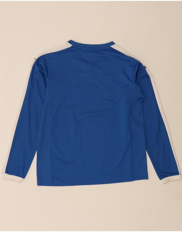 Puma Boys Italia Top Langærmet 13-14 År Blå Colourblock