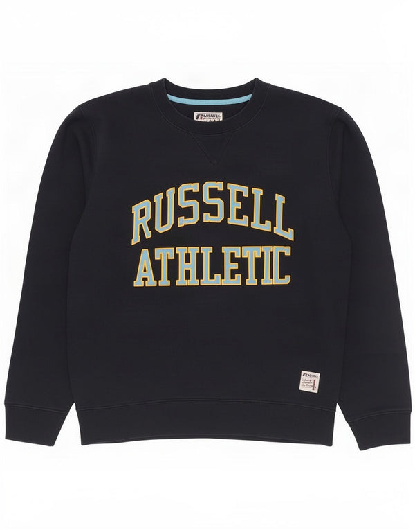 Russell Athletic Herre Grafisk Sweatshirt Jumper lille marineblå bomuld