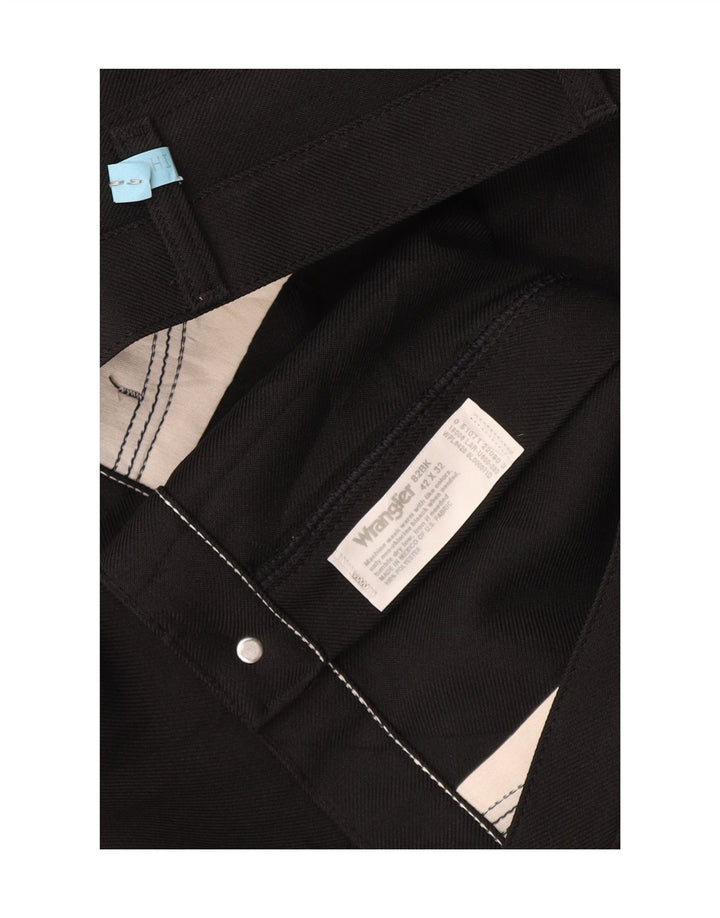 Wrangler Straight Casual Bukser til mænd W42 L32 Sort polyester