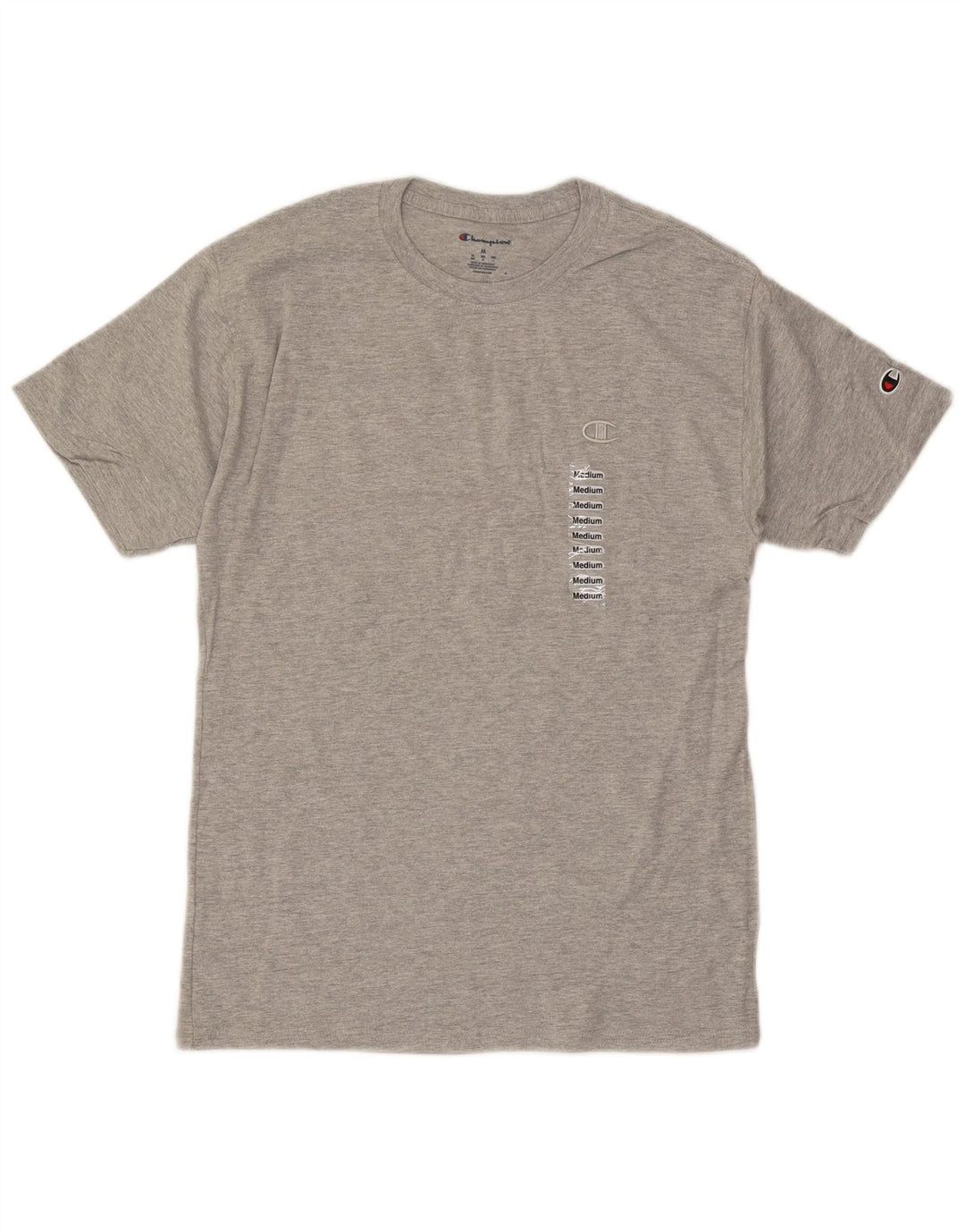 Champion Herre T-shirt Top Medium Grey Flecked Bomuld