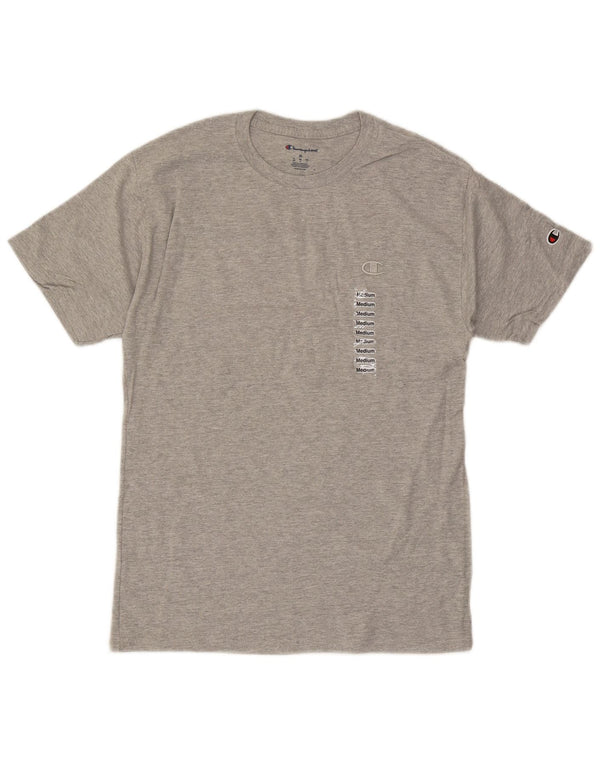 Champion Herre T-shirt Top Medium Grey Flecked Bomuld