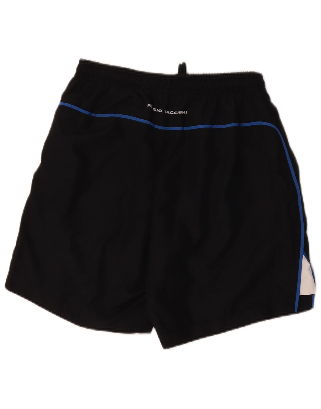 Sergio Tacchini Herre Sportshorts Medium Sort Colourblock Polyester