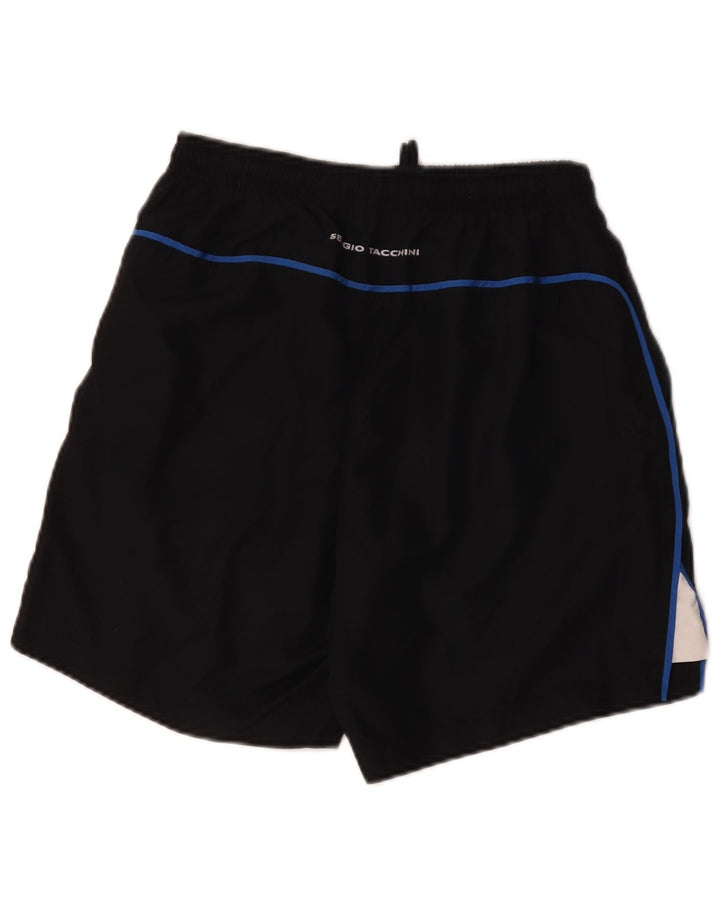 Sergio Tacchini Herre Sportshorts Medium Sort Colourblock Polyester