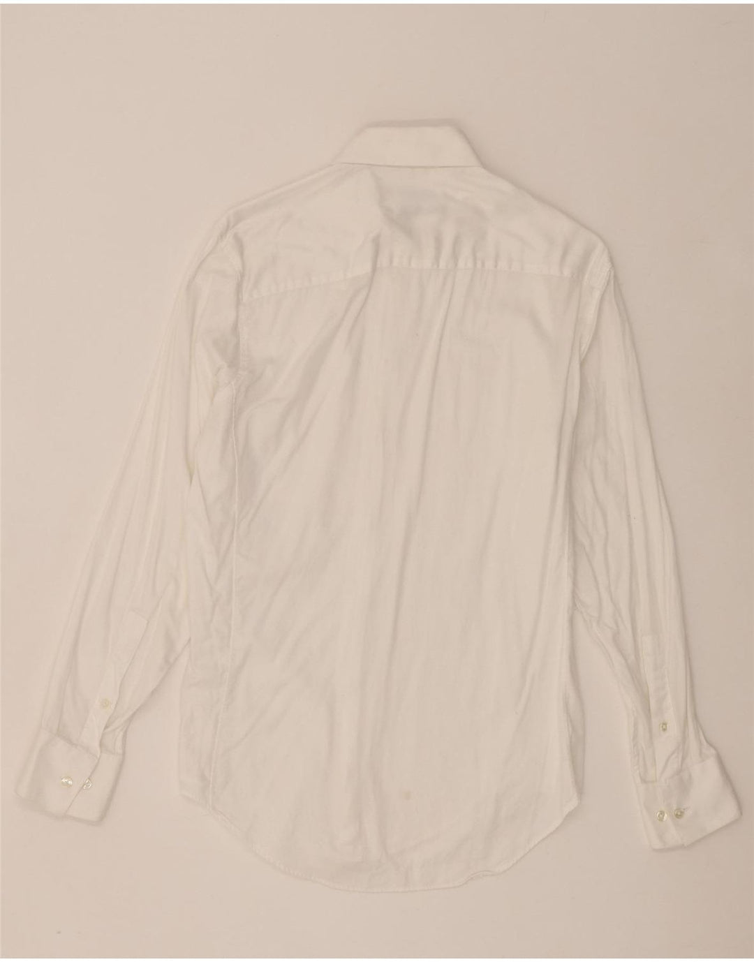 Calvin Klein Herre Slim Fit Skjorte Størrelse 15 Medium Hvid Bomuld