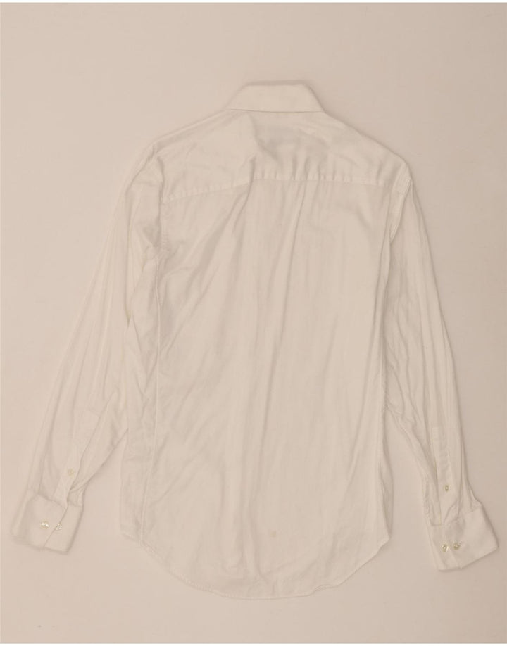 Calvin Klein Herre Slim Fit Skjorte Størrelse 15 Medium Hvid Bomuld