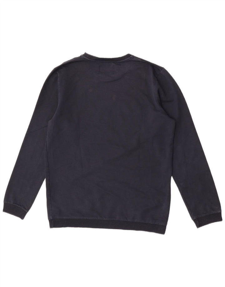 Jack & Jones grafisk sweatshirt til mænd, stor marineblå bomuld