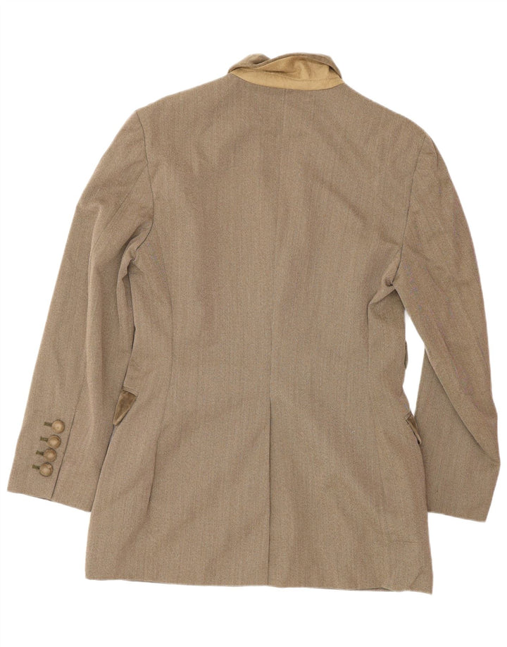 MOSCHINO Kvinder 3-knaps 2-delt nederdelsæt UK 12 Medium W28 Brun Klassisk