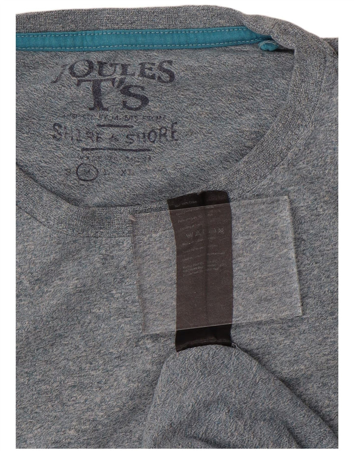 Joules Herre T-Shirt Top Medium Blå Bomuld