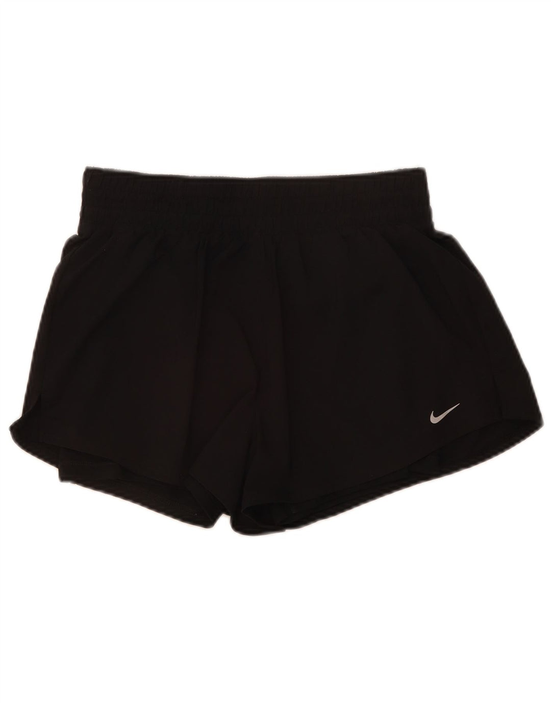 Nike Dame Dri Fit Sports Shorts UK 12 Medium Sort Polyester