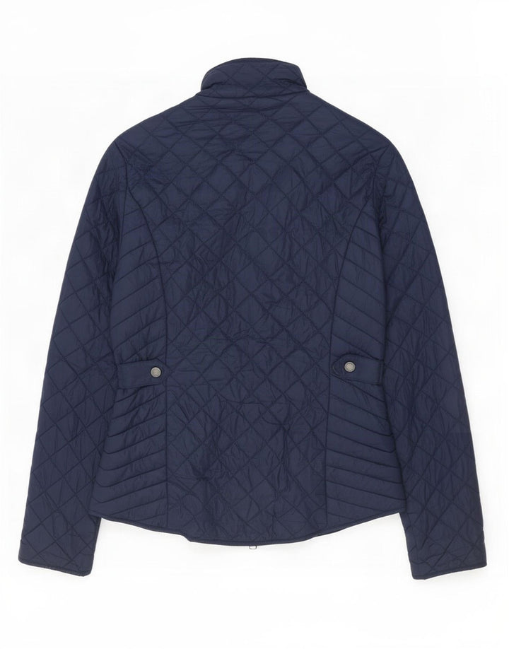 Barbour Quiltet jakke til kvinder UK 10 Small Navy Blue